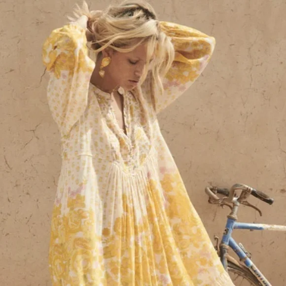 Spell Dresses Yellow Rose Boho Midi Dress Poshmark